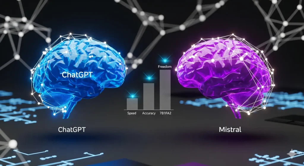 ChatGPT vs Mistral, comparativa de inteligencia artificial 2025